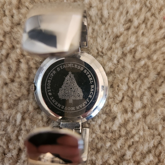 Holiday Christmas Tree Wrist Watch  Japan Movement Stainless Steel READ - Picture 3 of 3
